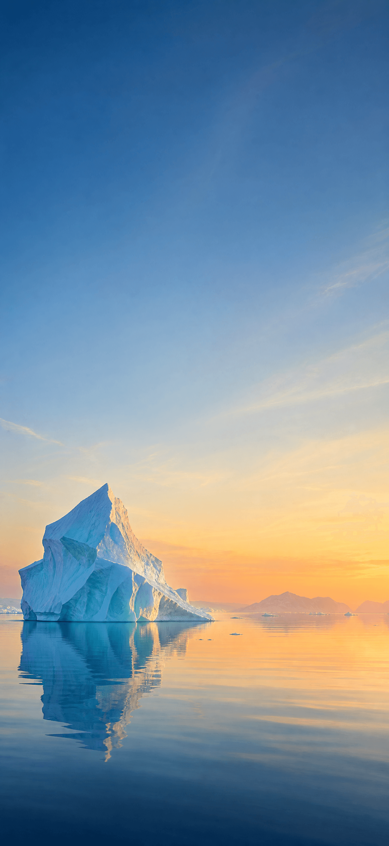 Iceberg in Amber Light